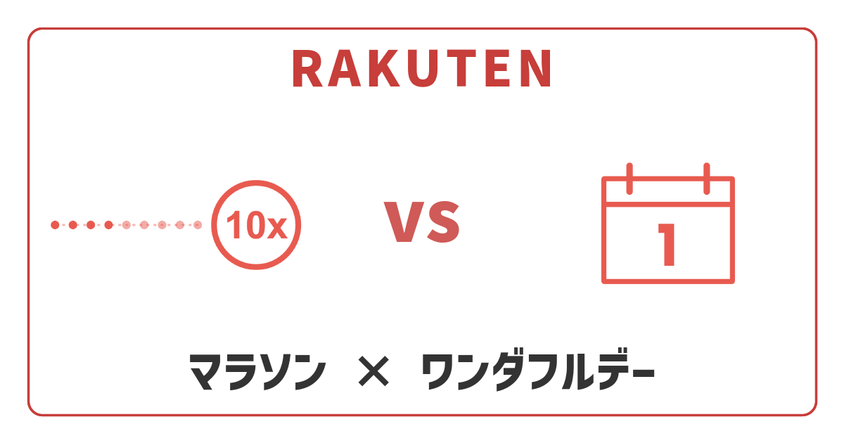 【2026年】楽天マラソンvsワンダフルデー徹底比較！どっちが得？